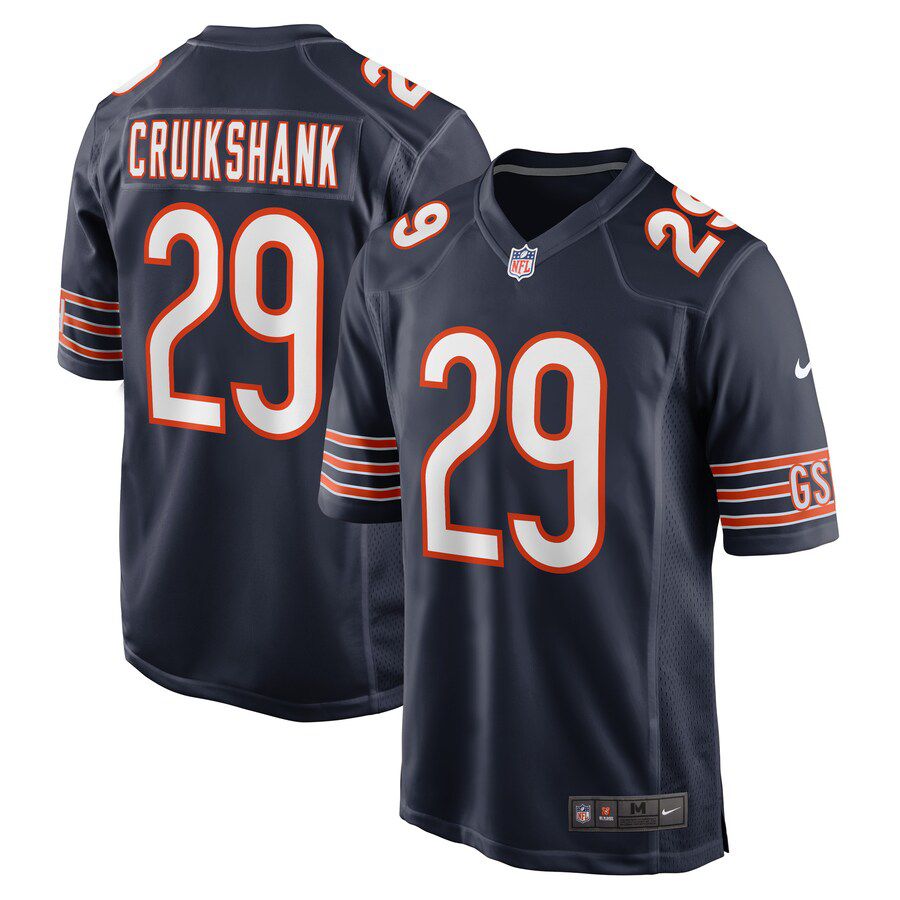 Men Chicago Bears #29 Dane Cruikshank Nike Navy Game Player NFL Jersey
